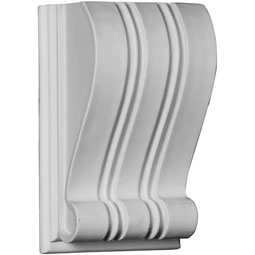 Ekena Millwork - COR05X03X08EL - Endurathane Elsinore Corbel, 5 3/8"W x 3 1/8"D x 8 1/4"H, Factory Primed