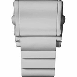 Ekena Millwork - COR05X05X08DY - Endurathane Dylan Corbel, 5 1/8"W x 4 1/2"D x 7 7/8"H, Factory Primed