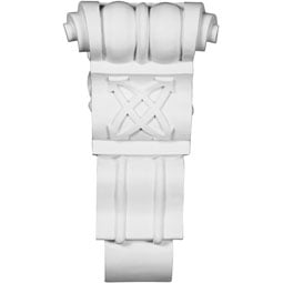 Ekena Millwork - COR09X09X16CO - Endurathane Colonial Corbel, 8 3/4"W x 8 3/4"D x 16 3/8"H, Factory Primed