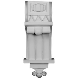 Ekena Millwork - COR08X08X20MD - Endurathane Middlesborough Corbel, 8 1/8"W x 7 7/8"D x 20 1/8"H, Factory Primed