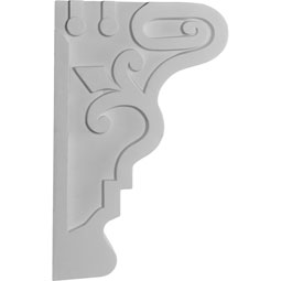 Ekena Millwork - COR07X15X24TY - Endurathane Tyrone Corbel, 7 3/8"W x 15"D x 23 5/8"H, Factory Primed