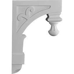 Ekena Millwork - COR06X20X30AB - Endurathane Aberdeen Corbel, 5 3/4"W x 20 1/8"D x 30"H, Factory Primed