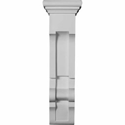 Ekena Millwork - COR06X05X20AL - Endurathane Alexa Corbel, 6 1/8"W x 5"D x 19 7/8"H, Factory Primed