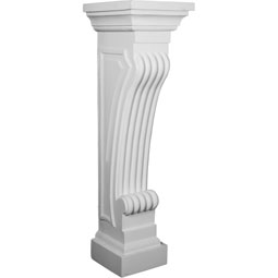 Ekena Millwork - SUR42X12X13QU - Endurathane Queenstown Surround, 11 7/8"W x 12 3/4"D x 41 3/4"H, Factory Primed