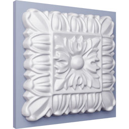 Ekena Millwork - ROS04X04BA - Endurathane Baltimore Rosette, 4 1/8"W x 4 1/8"H x 5/8"P, Factory Primed