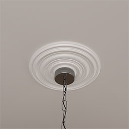Ekena Millwork - CM13CA_P - Endurathane Carton Ceiling Medallion, 12 5/8"OD x 1"P (For Canopies up to 2 5/8")