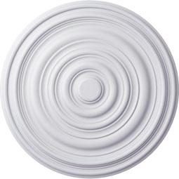 Ekena Millwork - CM13CA_P - Endurathane Carton Ceiling Medallion, 12 5/8"OD x 1"P (For Canopies up to 2 5/8")