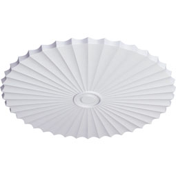 Ekena Millwork - CM48SH_P - Endurathane Shakuras Ceiling Medallion, 47 5/8"OD x 2"P (For Canopies up to 6 1/2")