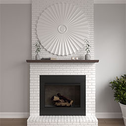 Ekena Millwork - CM48SH_P - Endurathane Shakuras Ceiling Medallion, 47 5/8"OD x 2"P (For Canopies up to 6 1/2")