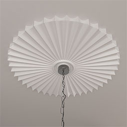 Ekena Millwork - CM34SH_P - Endurathane Shakuras Ceiling Medallion, 33 7/8"OD x 2"P (For Canopies up to 5 3/4")