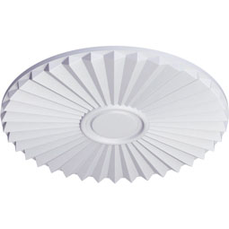 Ekena Millwork - CM20SH_P - Endurathane Shakuras Ceiling Medallion, 19 3/4"OD x 1 3/8"P (For Canopies up to 5")