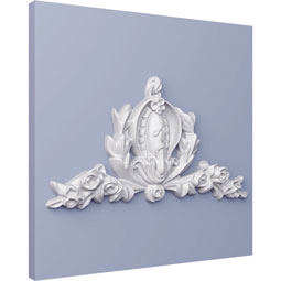 Ekena Millwork - ONL08X04X01MO - Endurathane Modena Onlay, 7 7/8"W x 4 3/8"H x 3/4"P, Factory Primed
