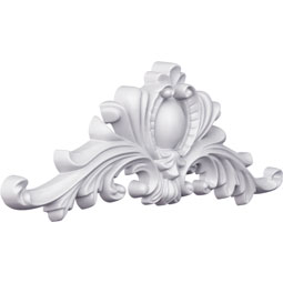 Ekena Millwork - ONL13X05X01MA - Endurathane Marcella Onlay, 12 5/8"W x 5"H x 1 3/8"P, Factory Primed