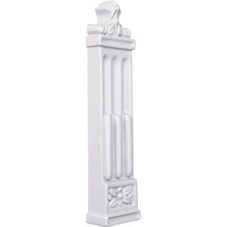 Ekena Millwork - ONL01X06X01RA - Endurathane Ralston Onlay, 1 3/8"W x 5 7/8"H x 3/4"P, Factory Primed