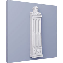 Ekena Millwork - ONL01X06X01RA - Endurathane Ralston Onlay, 1 3/8"W x 5 7/8"H x 3/4"P, Factory Primed