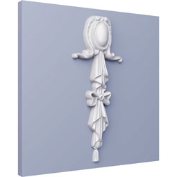 Ekena Millwork - ONL03X07X01CO - Endurathane Cole Onlay, 2 3/4"W x 6 7/8"H x 3/4"P, Factory Primed