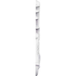 Ekena Millwork - ONL04X03X01MO - Endurathane Monique Onlay, 4 1/8"W x 3 7/8"H x 1/2"P, Factory Primed