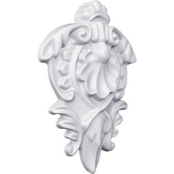 Ekena Millwork - ONL03X03X01SH - Endurathane Shell Onlay, 2 5/8"W x 3 3/8"H x 1/2"P, Factory Primed