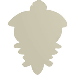 Ekena Millwork - ONL03X03X01SH - Endurathane Shell Onlay, 2 5/8"W x 3 3/8"H x 1/2"P, Factory Primed