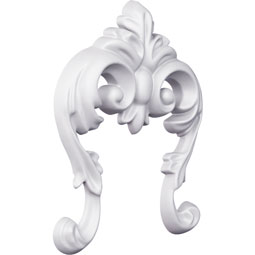 Ekena Millwork - ONL05X06X01BE - Endurathane Benson Onlay, 4 3/4"W x 5 3/4"H x 3/4"P, Factory Primed