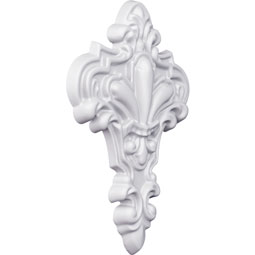 Ekena Millwork - ONL04X06X01GR - Endurathane Griffin Onlay, 4 1/8"W x 6 1/8"H x 5/8"P, Factory Primed
