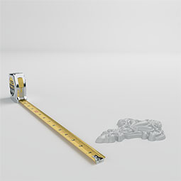 Ekena Millwork - ONL04X06X01GR - Endurathane Griffin Onlay, 4 1/8"W x 6 1/8"H x 5/8"P, Factory Primed