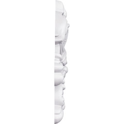Ekena Millwork - ONL08X08X01GE - Endurathane Genevieve Onlay, 8 1/8"W x 8 1/8"H x 3/4"P, Factory Primed