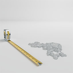 Ekena Millwork - ONL08X08X01GE - Endurathane Genevieve Onlay, 8 1/8"W x 8 1/8"H x 3/4"P, Factory Primed