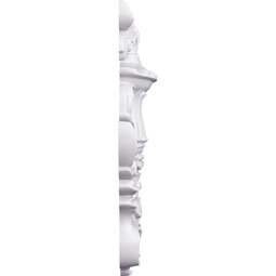 Ekena Millwork - ONL07X09X01UR - Endurathane Urn Onlay, 6 3/4"W x 8 3/4"H x 1 1/4"P, Factory Primed