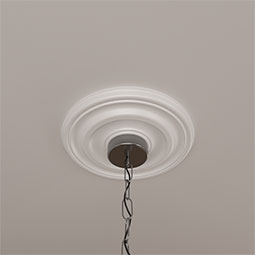 Ekena Millwork - CM12KP_P - Endurathane Kepler Traditional Ceiling Medallion, 11 7/8"OD x 1 1/4"P (For Canopies up to 2 5/8")