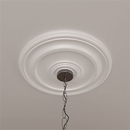 Ekena Millwork - CM20KP_P - Endurathane Kepler Traditional Ceiling Medallion, 19 3/4"OD x 1 1/2"P (For Canopies up to 4 1/2")