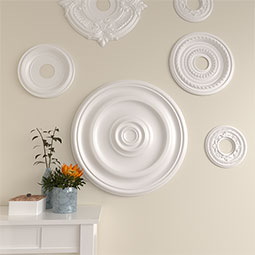 Ekena Millwork - CM24KP_P - Endurathane Kepler Traditional Ceiling Medallion, 23 5/8"OD x 1 3/4"P (For Canopies up to 5 1/4")