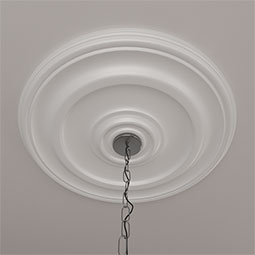 Ekena Millwork - CM24KP_P - Endurathane Kepler Traditional Ceiling Medallion, 23 5/8"OD x 1 3/4"P (For Canopies up to 5 1/4")