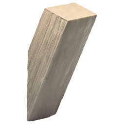 Fypon, Ltd. - BKTS18X24X6S - 5 1/4"W x 24"H x 18"P Straight Style Knee Brace, Cedar Woodgrain Texture, Urethane