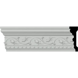 Ekena Millwork - CHA04X01SI - Endurathane Simon Chair Rail, 3 5/8"H x 1 1/4"P x 94 1/2"L, Factory Primed