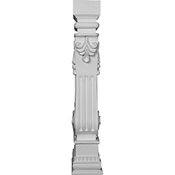 Ekena Millwork - SUR34X06X12RU - Endurathane Rutledge Surround, 6 3/8"W x 12"D x 34 1/8"H, Factory Primed