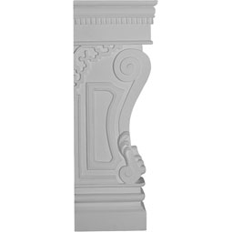 Ekena Millwork - SUR34X06X12RU - Endurathane Rutledge Surround, 6 3/8"W x 12"D x 34 1/8"H, Factory Primed