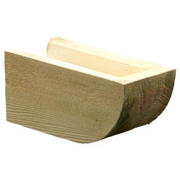 Fypon, Ltd. - BMRTS8X4X24S - 3 1/4"W x 7 1/4"H x 24"P Bullnose Style Timber Rafter Tail