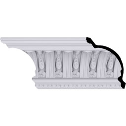 Ekena Millwork - MLD07X09X11RA - Endurathane Raymond Crown Moulding, 7 3/8"H x 9 1/8"P x 11 3/4"F x 94 1/2"L, Factory Primed