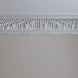 Ekena Millwork - MLD07X09X11RA - Endurathane Raymond Crown Moulding, 7 3/8"H x 9 1/8"P x 11 3/4"F x 94 1/2"L, Factory Primed