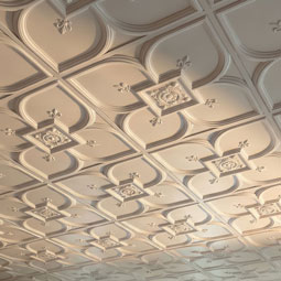Ekena Millwork - CT31X31FL - Endurathane Fleur-de-lis Ceiling Tile, 31 1/2"W x 31 1/2"H x 2 3/8"P. Factory Primed