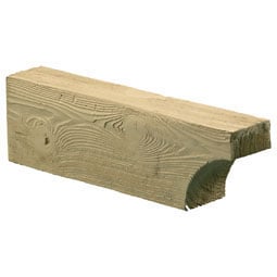 Fypon, Ltd. - CORCV18X8X6S - 5 1/4"W x 7 1/4"H x 18"P Cove Style Corbel, Cedar Woodgrain Texture, Urethane