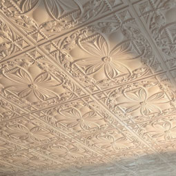 Ekena Millwork - CT24X24CE - Endurathane Cole Ceiling Tile, 24"W x 24"H x 3/4"P. Factory Primed