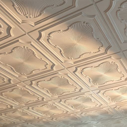 Ekena Millwork - CT24X24EN - Endurathane Eryn Ceiling Tile, 24"W x 24"H x 3/4"P. Factory Primed