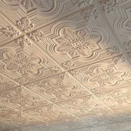 Ekena Millwork - CT24X24AD - Endurathane Adonis Ceiling Tile, 24"W x 24"H x 3/4"P. Factory Primed