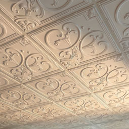 Ekena Millwork - CT24X24OD - Endurathane Odessa Ceiling Tile, 24"W x 24"H x 3/4"P. Factory Primed