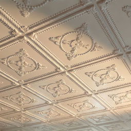 Ekena Millwork - CT24X24AL - Endurathane Alexandria Ceiling Tile, 24"W x 24"H x 3/4"P. Factory Primed