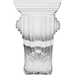 Ekena Millwork - COR13X12X20CO - Endurathane Cosmo Corbel, 13"W x 12"D x 20 1/2"H, Factory Primed