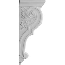 Ekena Millwork - COR07X06X20HA - Endurathane Hamilton Corbel, 5 7/8"W x 7 7/8"D x 20"H, Factory Primed