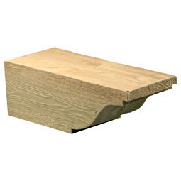 Fypon, Ltd. - COROG20X7S - 8 1/2"W x 7"H x 20"P Ogee Style Corbel, Cedar Woodgrain Texture, Urethane